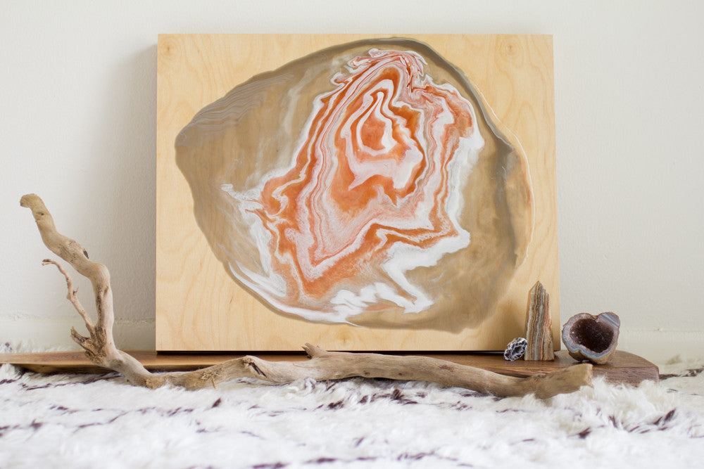 Poured Agate Paintings Collection