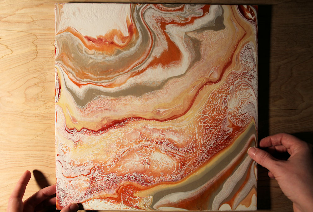 Poured Agate Paintings by Illinois artist, Kirsten Gilmore